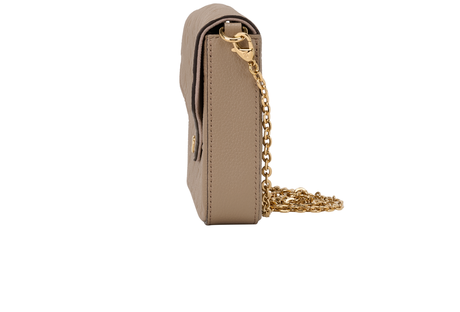 Felicie Pochette, &pound;930, Handbags, Taupe, Leather, Bottom view